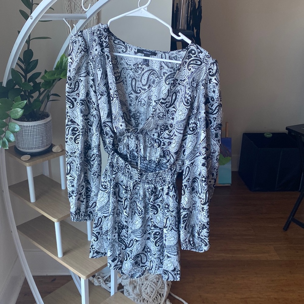 Patterned M Romper Forever 21